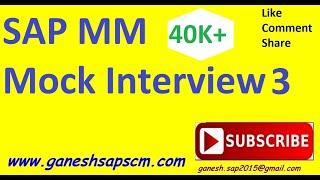 SAP MM Real-Time Mock Interview 3 || #sapmminterview #sapfunctionalinterview #sapfreeknowledge #sap