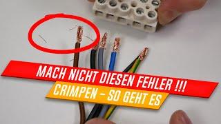 Aderendhülsen crimpen, wofür werden diese überhaupt benötigt?  automatische Crimpzange 