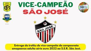 Entrega de troféu para o SER São José. Vice-Campeão Amapaense de Futsal 2022
