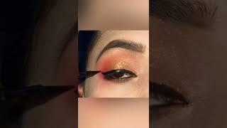 Orange Eyemakeup Tutorial#eyemakeup #eyemakeuptutorial #trending #partyeyemakeup #creative