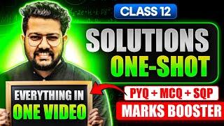 Most Important Questions of Solution in One Shot | Marks Booster | Class 12 Boards 2025