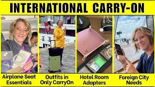 International Travel - Everything I Packed in Carry-On Luggage Only