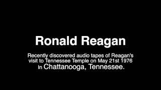 Ronald Reagan's 1976 visit to Chattanooga, Tennessee - (unedited audio)