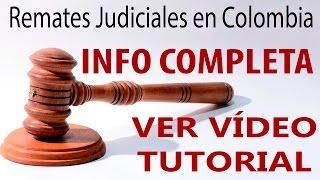 REMATES JUDICIALES EN COLOMBIA