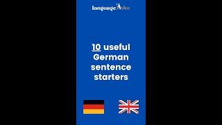 Learn German: 10 useful German sentence starters to help you speak the language