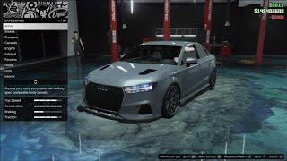 GTA 5 Online New Obey Tailgater S Audi RS3 Customization