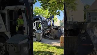 LRS garbage truck on recycle #garbagetruck