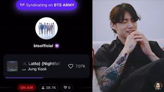 BTS Jungkook on Stationhead "A Good News is Coming for The Army"
