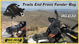 Rigg Gear Adventure Trails End Front Fender Bag RG-030 by @Nelsonriggusa