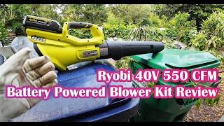 Ryobi 40V 550 CFM Battery Powered Blower Kit Review [Chaptered]