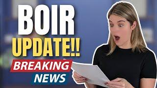 FinCen BOIR Updates - Breaking News! Watch before you file!