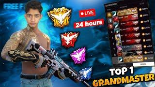[LIVE] Day 1: New Season Rank Push | Road to Region | 24 Hour live | No Gali | #freefire