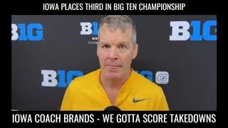 Tom Brands Looks To Nationals As Iowa Places Third #hawkeyes