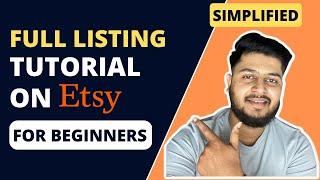 How to List Your Products On Etsy | Full Listing Tutorial with Variations | Etsy Shop For Beginner