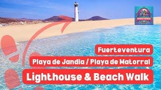 Fuerteventura : MORRO JABLE lighthouse and JANDÍA BEACH ️ walking tour | July 2024 | 4K