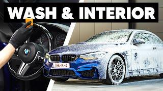 Cleaning a BMW M4 - Wash & Interior Detail ASMR