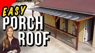 How to Build a Covered Porch with Clear Roof Panels