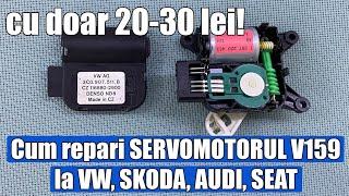 TUTORIAL: Cum repari un motoras (servomotor) clapeta ventilatie clima VW Passat B6, Skoda, Audi