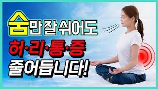 허리통증 없애는 방법#4  4단계 호흡 훈련법 |  따라하기 쉬운 복식호흡법, 횡경막호흡, 항상 할 수 있는 쉬운 예방법 | 셀프힐링전문가 제오의 힐링가이드