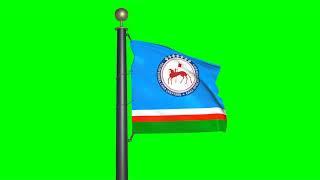 Standard of the Head of the Sakha Yakut Republic (green screen)