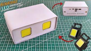 How to make rechargeable emergency led light plus power bank