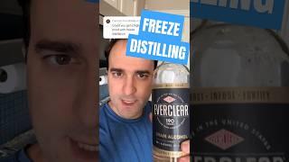 can you freeze distill everclear to make it stronger?