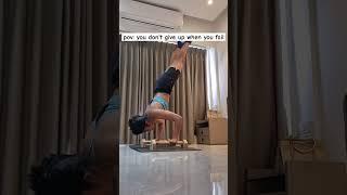 consistency is the key | hspu handstand push up Calisthenics street workout india female strength