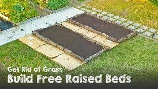 How To Turn Your Lawn Into a RAISED BED GARDEN for FREE