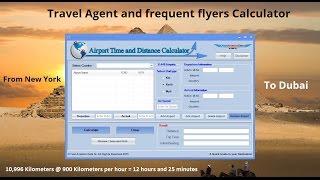 Airport Time and Distance Calculator