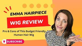 Emma Hairpiece BUDGET FRIENDLY Human Hair Wig! Cap Adjustments, Styling, & Hiding The Knots!