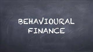 Behavioral Finance【Dr. Deric】