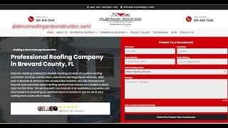 Discover Brevard County's top roofing solutions with Platinum Roofing & Construction