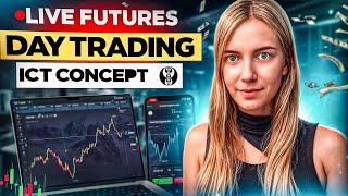 Post FOMC | LIVE FUTURES DAY TRADING - NQ | ES | GC | Trading ICT Concept