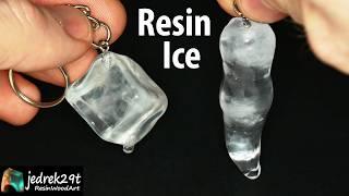 Ice Cube Pendant from Epoxy Resin Art by @jedrek29t