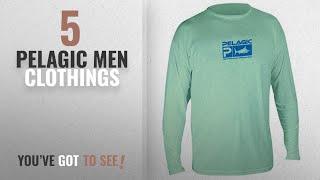 Top 10 Pelagic Men Clothings [ Winter 2018 ]: Pelagic Men's Aquatek Long Sleeve Shirt, Seafoam,