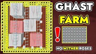 NEW BEST EASY GHAST FARM MINECRAFT 1.21.1 - NO WITHER ROSES - Tutorial