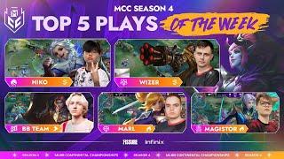 MCC | Top 5 Plays - Неделя 1 | Mobile Legends: Bang Bang