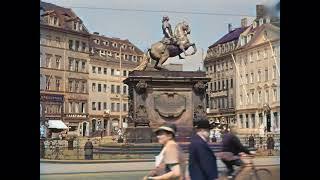 Beautiful Dresden before its destruction at the end of WWII in color: Watch and weep!