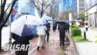 A spring rainy morning in Centum City | Busan walking tour | KOREA | CentumWalk 4K HDR