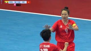 Hightlight Futsal nữ Việt Nam 5-2 Myanmar | AFF Women Futsal Championship 2024