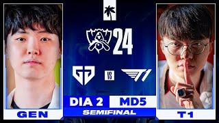 T1 x GENG | CoStream Worlds 2024 | Semifinal (Dia 2) - Ilha das Lendas