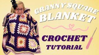 Easy Granny Square Blanket!!!