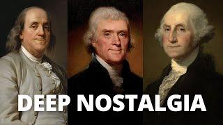 10 Top American Presidents Animated & Founding Fathers - Deep Nostalgia