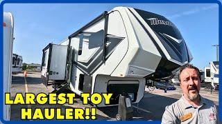 LARGEST Toy Hauler Fifth Wheel! 2025 Grand Design Momentum M-Class 414M