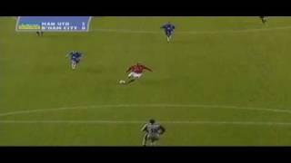 Juan Sebastian Veron super pass to Beckham and  beautiful goal vs Birmingham City