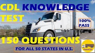 CDL GENERAL KNOWLEDGE EXAM 2024 | 150 REAL VALID QUESTIONS AND ANSWERS | PASS GUARANTEE