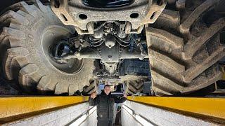 Changing the oil on a 300hp tractor