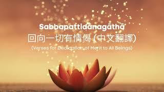 回向一切有情偈 (中文翻譯) | Sabbapattidānagāthā