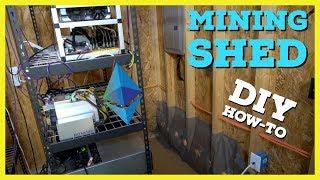 How To Build Cryptocurrency Mining Shed | What I learned Mining @ Home