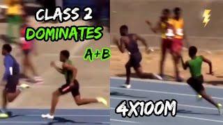 CALABAR A AND B TEAM DOMINATE CLASS 2 4X100M CAMPERDOWN CLASSICS 2023 #trackandfield